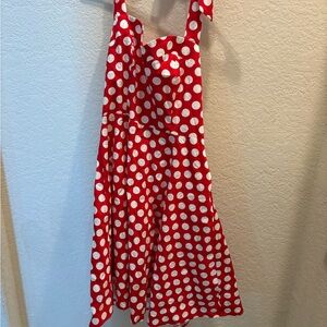 Red and White Polka Dot Dress